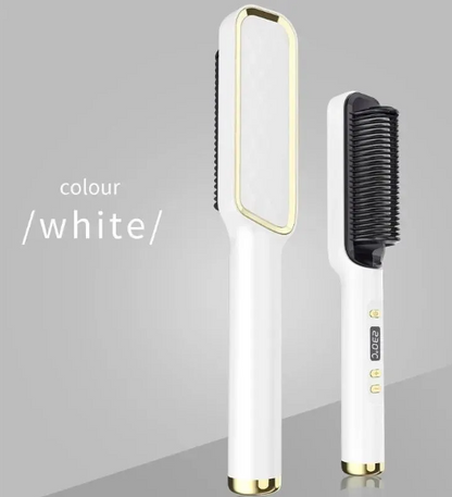 Electric Hot Comb with LED temperature display 360° swivel cord ergonomic anti-winding body,