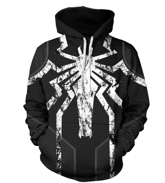 Marvel Venom Spiderman Hoodie Sweatshirt JACKET