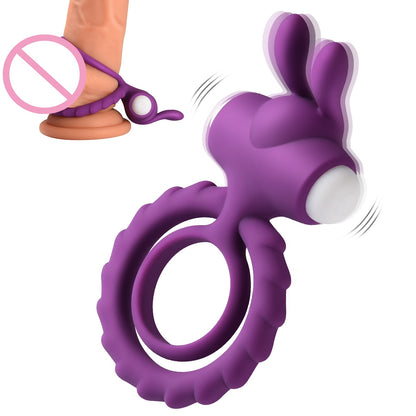 Men's Vibrating Cock Ring Adult Pleasure Device couple date massage