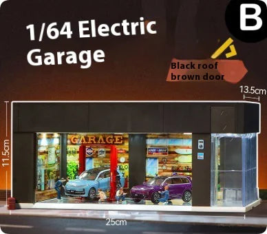 Car Display Model Storage showcase with LED light 1:64