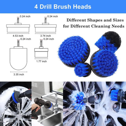 26Pcs Car Detailing Brush Set Drill car wash