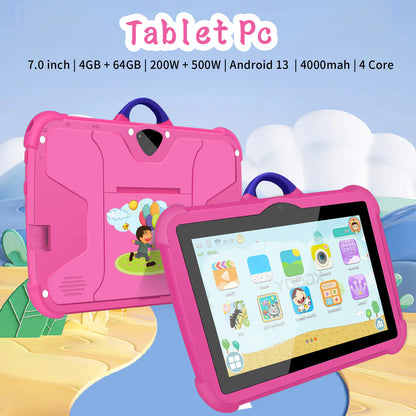 7-inch wi fi Tablet 4 64 Children's Tablet Full HD Screen 4GB RAM + 64GB Storage