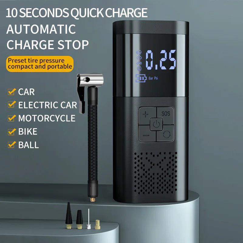 Multi-function Wireless Car bike motorcycle Tires Air pumper