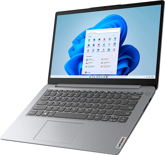 Lenovo Ideapad 1i 14.0" HD Laptop Intel Celeron N4020 Dual-core Processor 4 GB RAM 64 GB eMMC+64GB Card WiFi Webcam Bluetooth HDMI 1-Year Microsoft 365 Window 11 Cloud GreyTGC Accessories