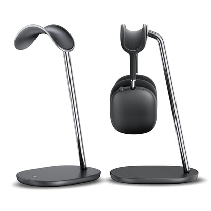 BENKS Headphone Stand Airpods Max Stand Desktop Headset Holder Gaming Headset Accessories Desk Earphone Stand for AirPods Max Beats Bose Sony Senheiser (Black Headphone Stand)