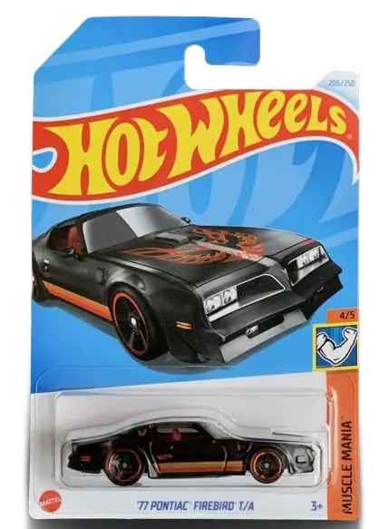 Hot Wheels 77 Pontiac Firebird T/A 4/5 Black/Red Muscle Mania
