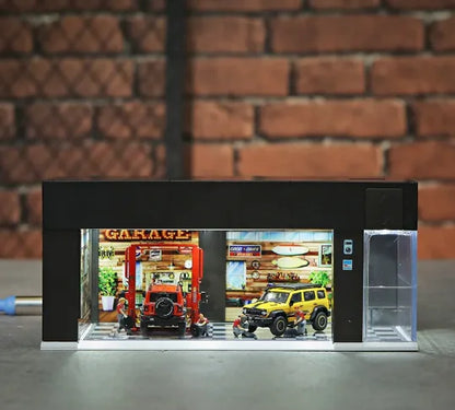 Car Display Model Storage showcase with LED light 1:64