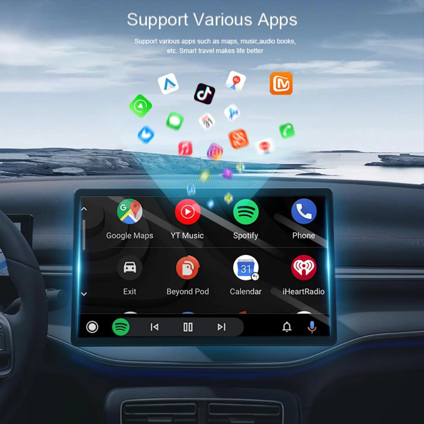 Android 10 Wireless CarPlay Auto Box