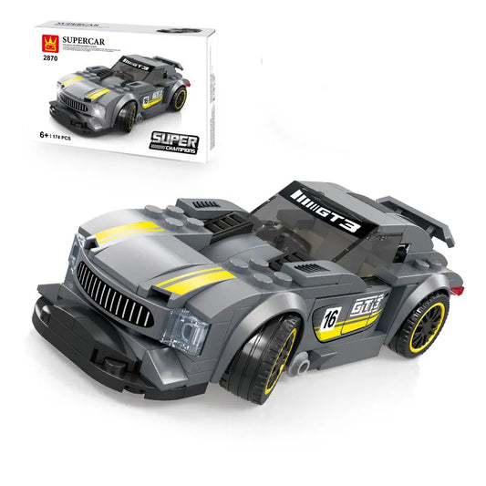 Supercar size small Assembled Sports Car Building Bricks set