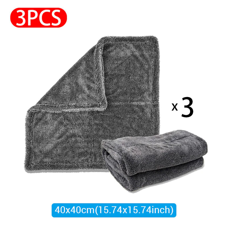 Microfiber Car Wash Towel cleaning 3 pieces