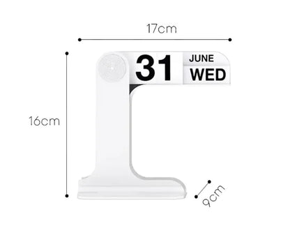 Modern Page Flip Desk Calendar clock multi color