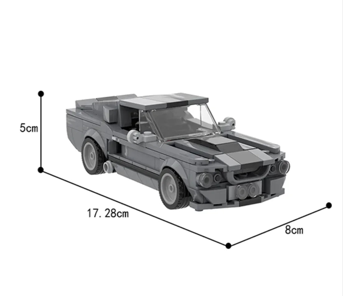 Brick Car Toy Set Mustang
